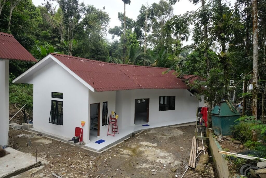 Newly rebuilt building at the SOCP Quarantine Center following landslide recovery efforts