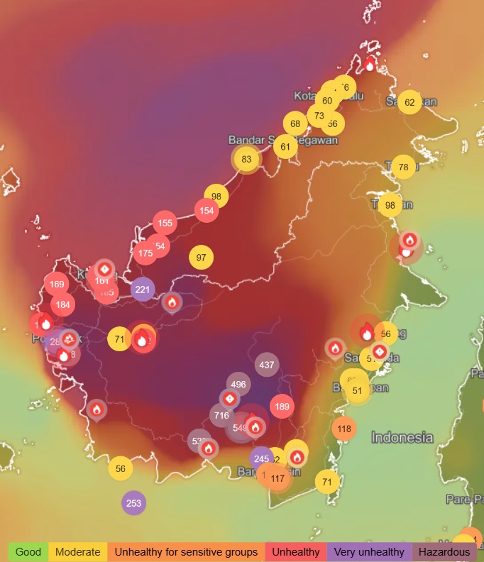 Borneo Fires August 28th 2026